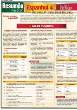 Imagem de RESUMAO - ESPANHOL 4 - FALAR E ESCREVER