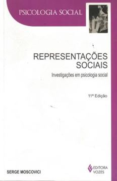 Imagem de REPRESENTACOES SOCIAIS  INVESTIGACOES EM PSICOLOGIA SOCIAL - 11ª ED