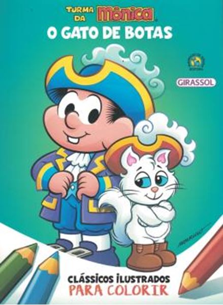 Picture of TURMA DA MONICA CLASSICOS ILUSTRADOS PARA COLORIR - O GATO DE BOTAS