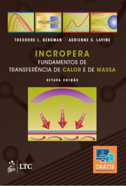 Picture of INCROPERA - FUNDAMENTOS DE TRANSFERENCIA DE CALOR E DE MASSA - 8ª ED