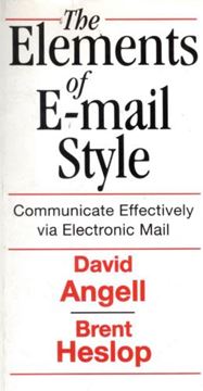 Imagem de ELEMENTS OF E MAIL STYLE