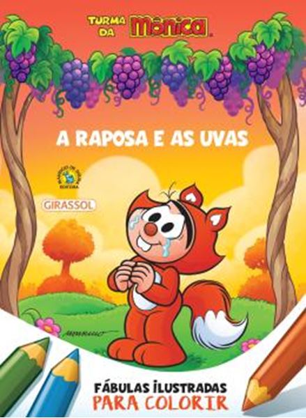 Picture of TURMA DA MONICA - FABULAS ILUSTRADAS PARA COLORIR - A RAPOSA E AS UVAS