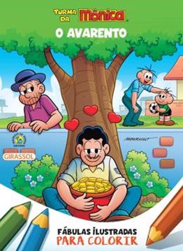 Imagem de TURMA DA MONICA - FABULAS ILUSTRADAS PARA COLORIR - O AVARENTO