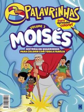 Imagem de 3 PALAVRINHAS - HISTORIA EM QUADRINHOS PARA COLORIR - VOL. 3 - MOISES