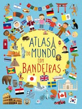 Imagem de ATLAS DO MUNDO COM BANDEIRAS