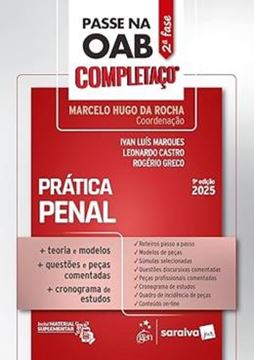 Imagem de PASSE NA OAB 2ª FASE - COMPLETACO - PRATICA PENAL - 9ª ED 2025