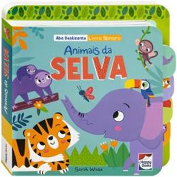Imagem de ABA DESLIZANTE - LIVRO SONORO: ANIMAIS DA SELVA